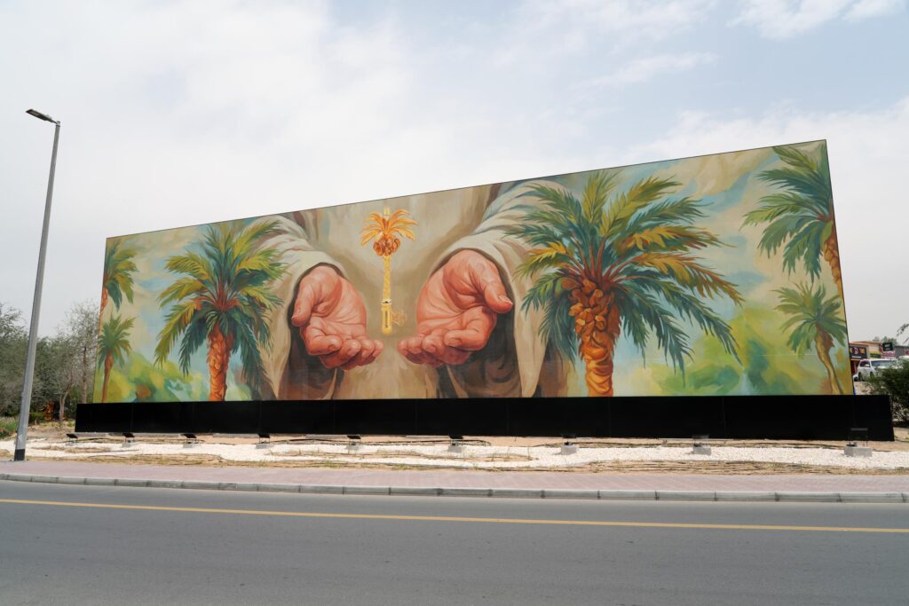 Amanah –  Mural by Maitha Demaithan – Commissioned by Dubai Culture and Arts Authority
